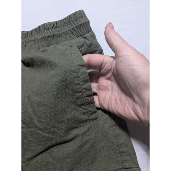 Forever 21 Men Cargo Pants Pull-on Ripstop Green - Men Large EUC - Picture 13 of 16